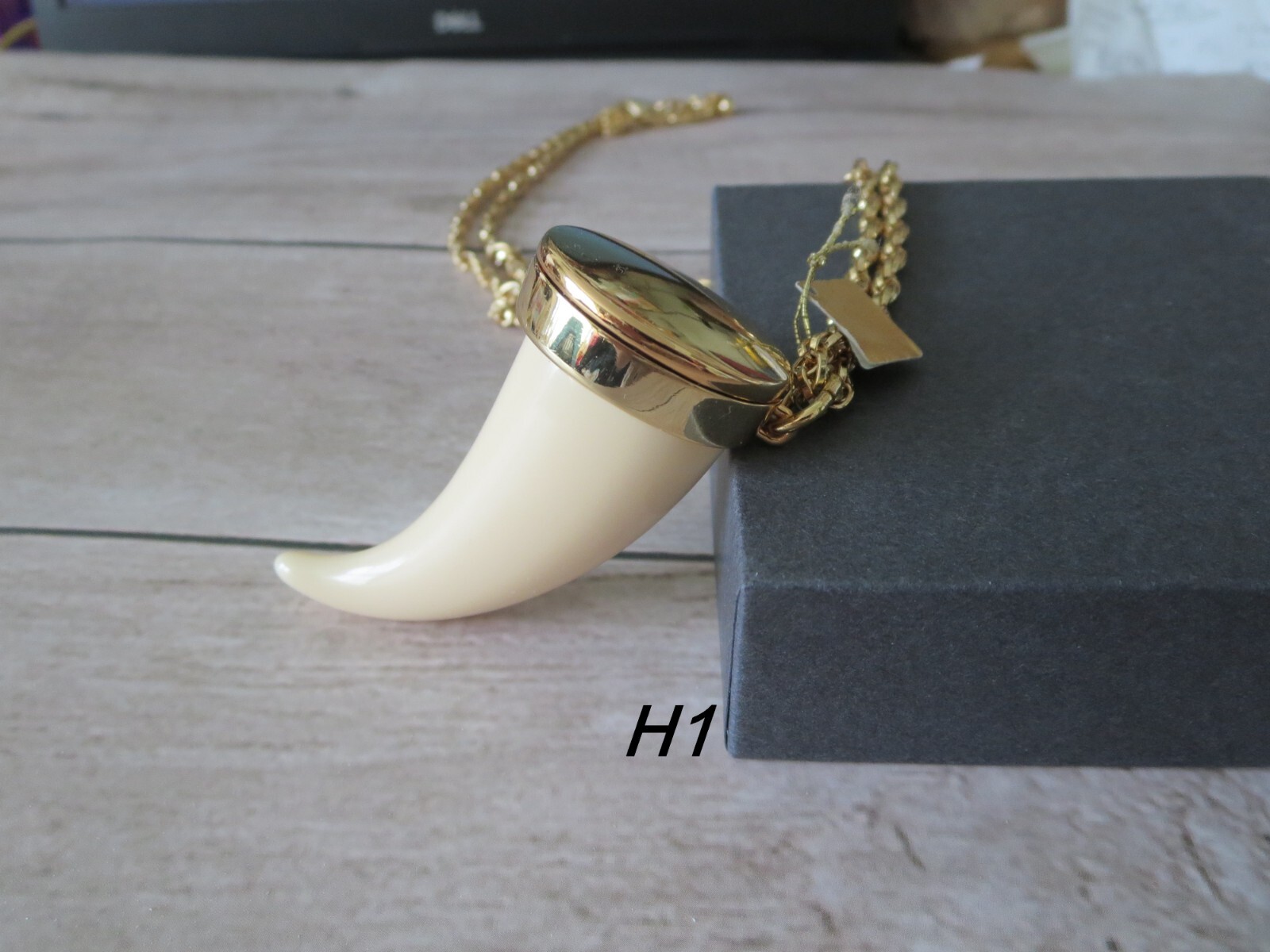 Vintage Max Factor Solid Perfume necklace Teddy B… - image 8