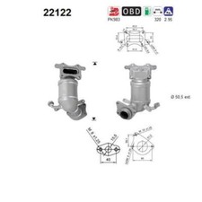 AS 22122 Katalysator für Honda Jazz III GE GG GP ZA