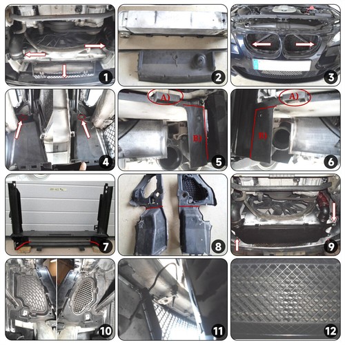 Intercooler Silicone Turbo Hose Kit For BMW E60/E61 5 Series 530d 525d 06-10 BK - Picture 9 of 10
