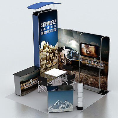 Complete Portable Pop Up Booths, Trade Show Graphics