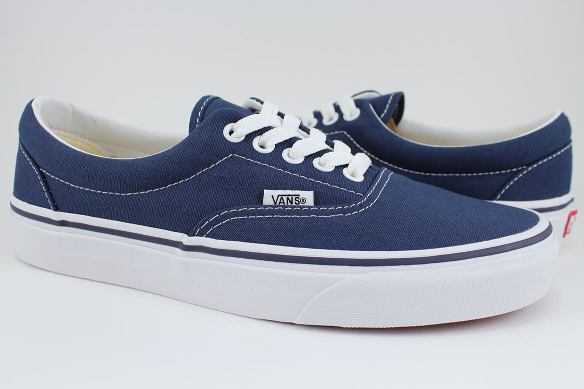 Vans Era - Navy Blue/White Canvas Shoes - Authentic - VN000EWZNVY - Men/Women | eBay