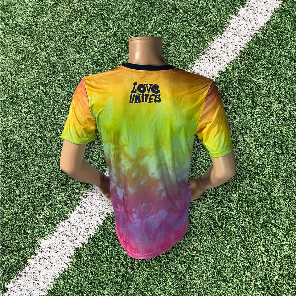 Adidas MLS Seattle Sounders FC LGTBQ Pride Tie Dye Multicolor GJ0783 jersey Sz S - Image 4 of 4