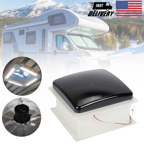 14'' RV Roof Vent Air Fan 12V 10 Speeds Rain Sensor Camper Van Caravan Remote - Picture 1 of 14