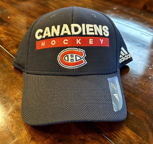 New Adidas Montreal Canadiens Cap Hat Size S/M NHL HOCKEY Blue Fitmax - Picture 7 of 8