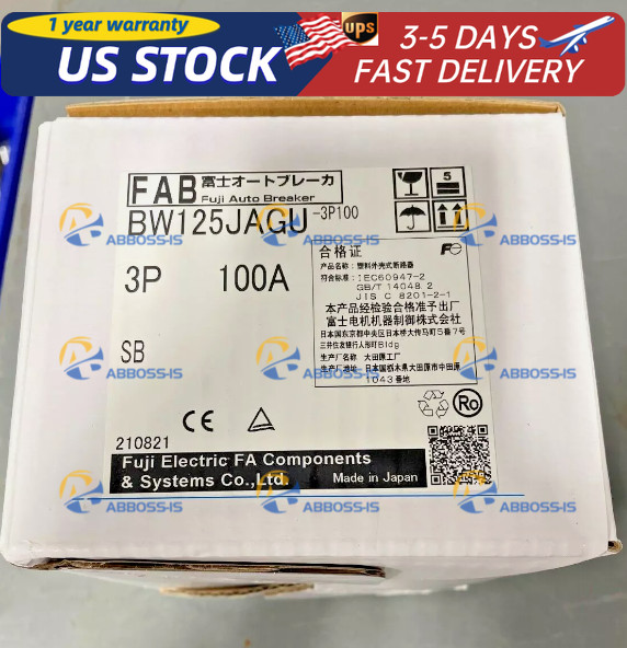 Fuji Electric molded case circuit breaker BW125JAGU-3P100SB
