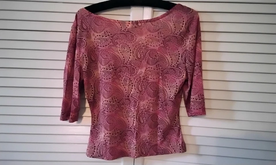 Top de malla vintage Victoria's Secret - Moda International - Paisely - Talla M Foto 2 de 4
