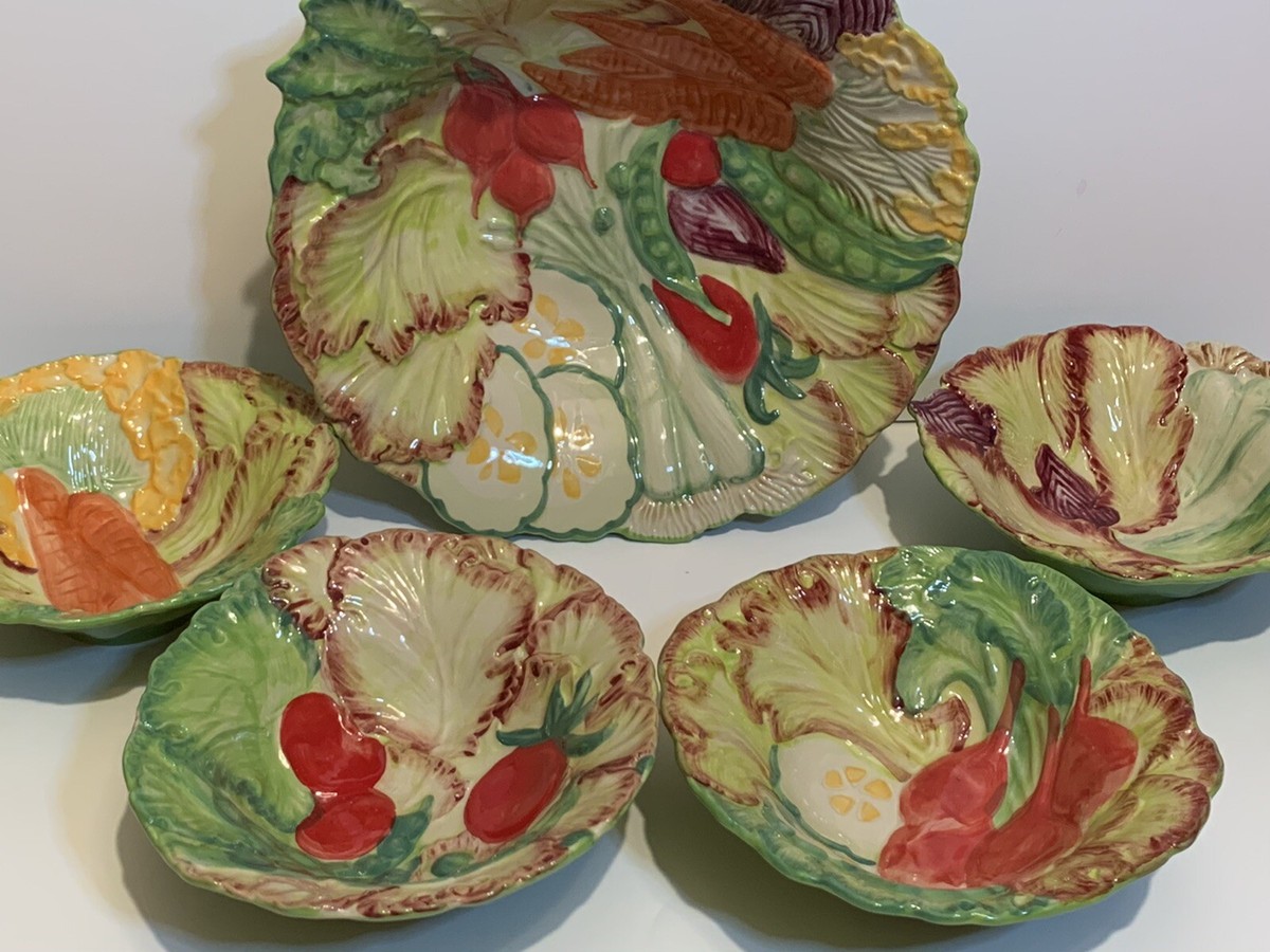 Figural Vegetable Salad Bowl by Temp-tations Presentable  Temp-Tations Temptations Salad Bowl Setving Set Vegetable main image 2