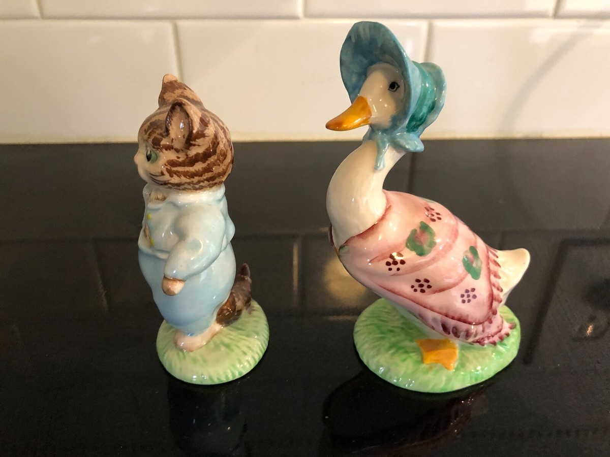Beatrix Potter Beswick Vtg Set 2 Jemima Puddleduck (1948