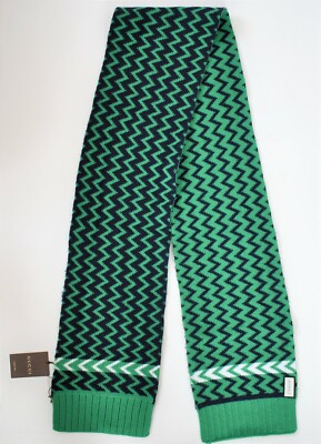 Gucci Green and Blue Chevron Knit Hat Gucci Green & Blue Wool GG Beanie Gucci main image 2
