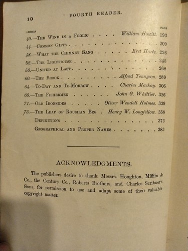 Barne's New National Reader Number4 1884 Classics HB - Picture 10 of 12