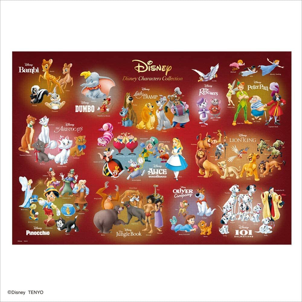 Tenyo Jigsaw Puzzle 1000 Pieces Disney Characters Collection