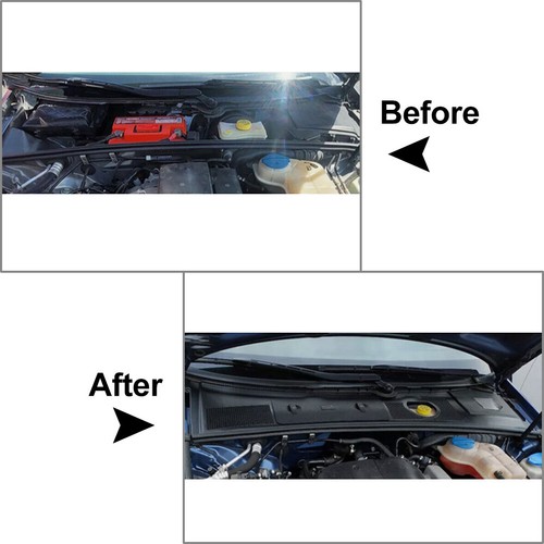 Bandeja deflectora de agua del capó del motor con cubierta de batería para Audi A4 B6 B7 S4 RS4 - Imagen 10 de 10