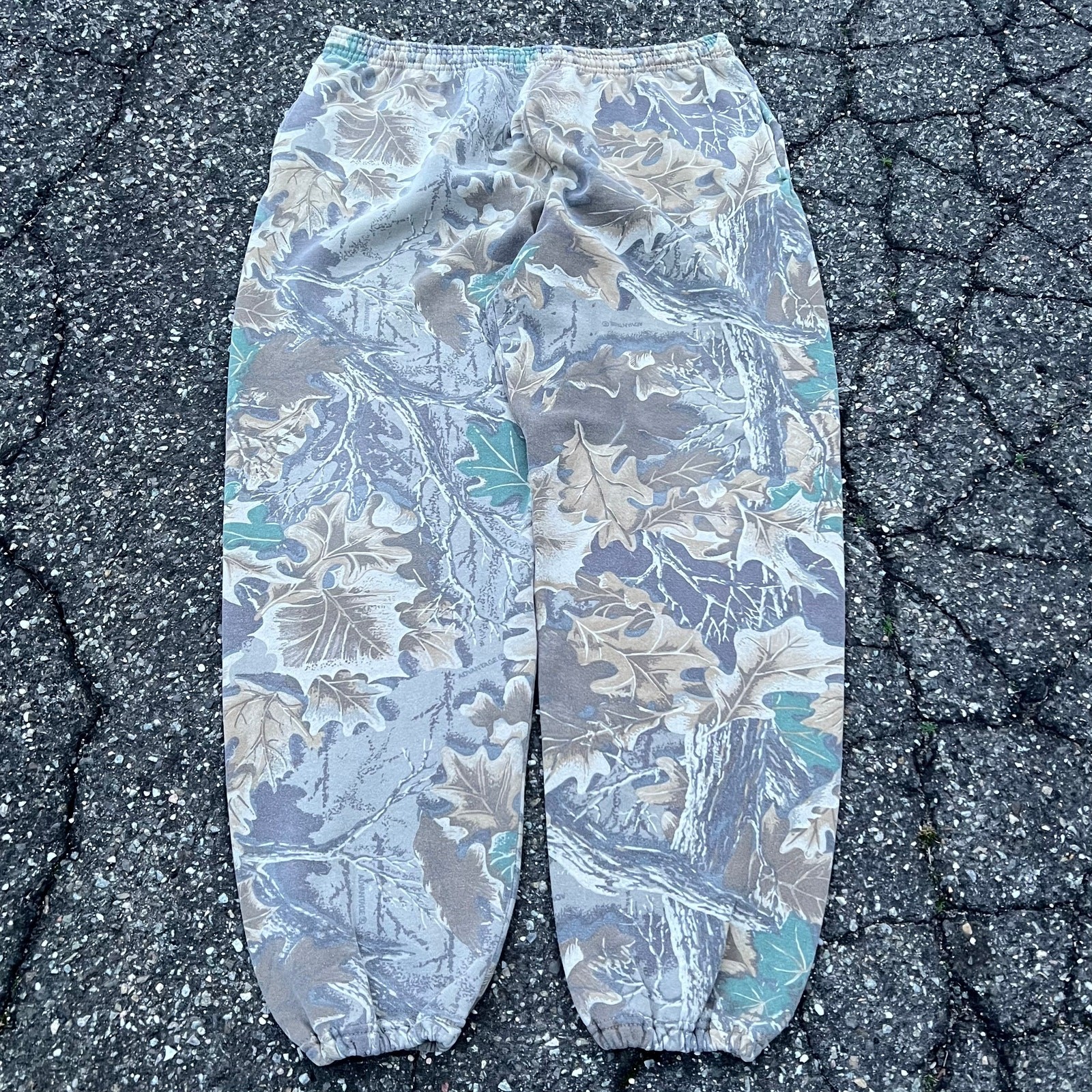 Vintage realtree camo jerzees essential blank cotton sweatpants