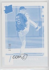 2016 Panini Donruss Rated Rookies Test Proof Cyan 37/49 Henry Owens #44 k0w