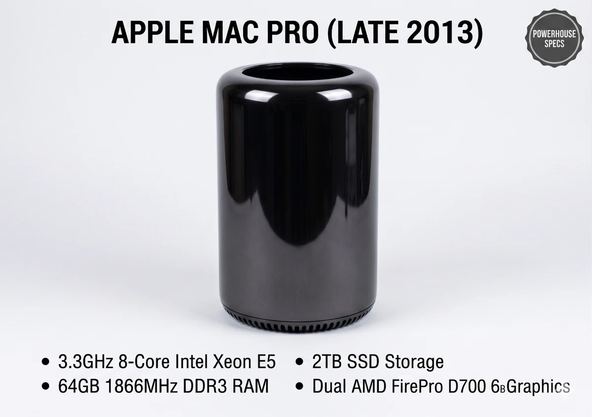 Macデスクトップ Mac Pro 2013 Xeon E5-1680v2 64GB 512GB Apple Mac Pro 64 GB RAM 2013 Apple Desktops & All-In-One Computers