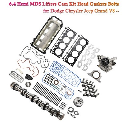 6.4 Hemi MDS Lifters Cam Kit Head Gaskets Bolts for Dodge Chrysler Jeep Grand V8
