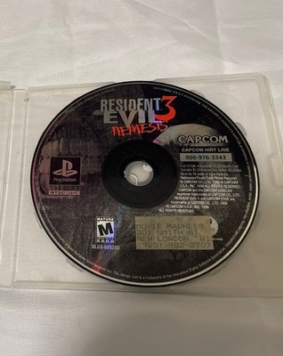 Resident Evil 3 Nemesis Sony PlayStation 1 PS1 1999 Manual NTSC-U/C M