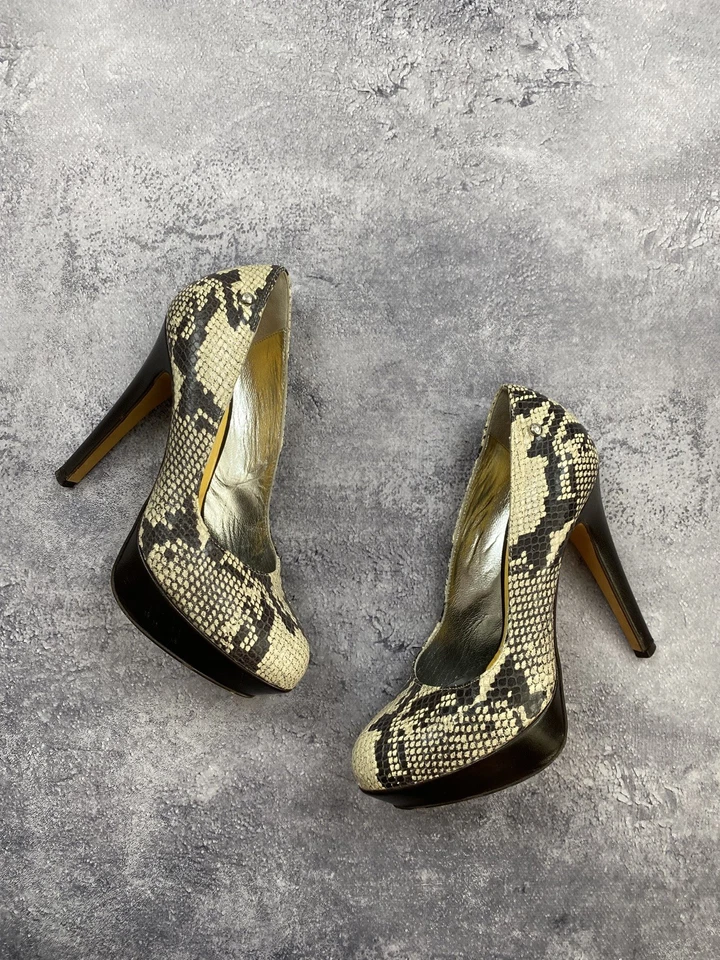 Zapatos para mujer de diseñador Just Cavalli tacón alto talla 38 hechos en Italia de colección Roberto Foto 3 de 4