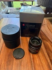 Leica 11663 Summilux-m 35mm F/1.4 ASPH Black Lens Mint
