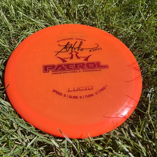 Dynamic Discs Patrol Understable Midrange 5/5/-3/1 Signed By Sarah Hokom 176 G - Picture 1 of 24