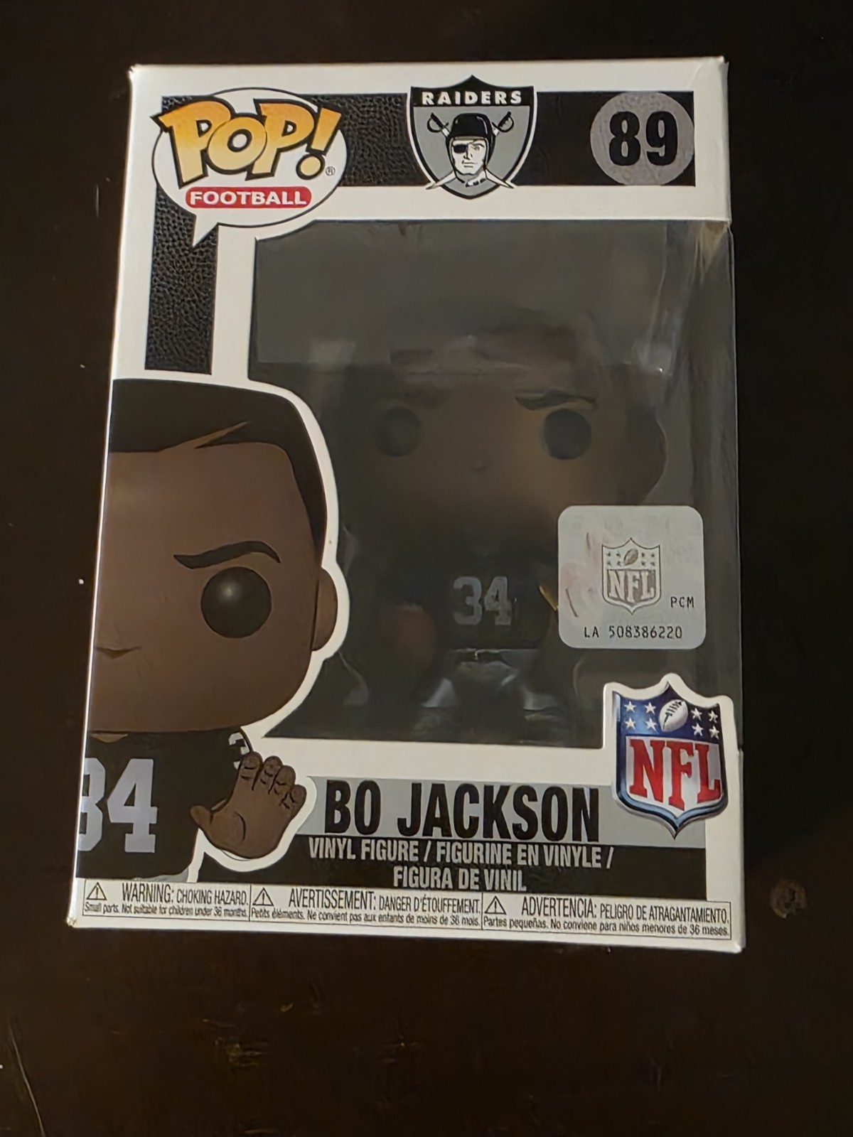 Funko Pop! Vinyl: Bo Jackson (Oakland Raiders Home) #89 NFL 