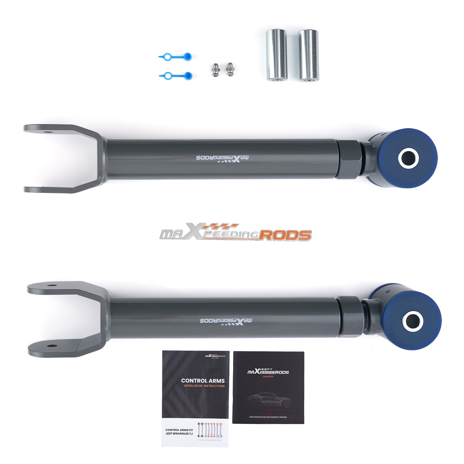 Control Arms Kit Front Upper Adjustable 0-8"" Lift for Jeep Wrangler TJ 1997-2006