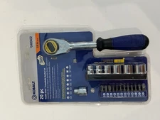 Kobalt 20 Pc Double Drive Extendable Handle 3/8" Ratchet Socket Set 0409432