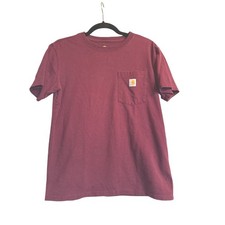 Outdoor Indy Work Wear Carhartt Original Fit Pocket T Shirt Burgundy Sm 4 6