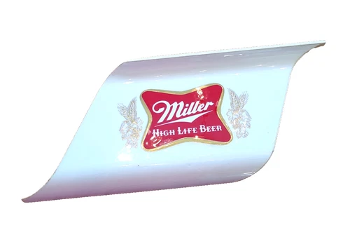 Miller High Life Beer Sign 1979 Miller Brewing Co. plastic 9" x 5.25" Angel Vtg