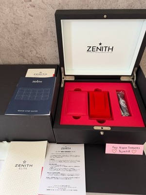 Zenith Elite Lady Watch Box & Papers Set Built-in Travel Case Card Book