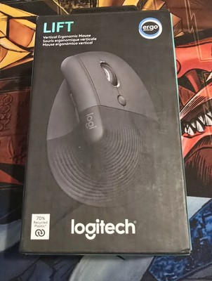 Logitech Lift Vertical Ergonomic Mouse Wireless Bluetooth - Black