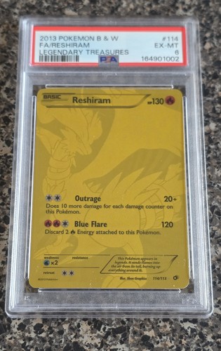 Reshiram graded PSA 6 for sale on eBay