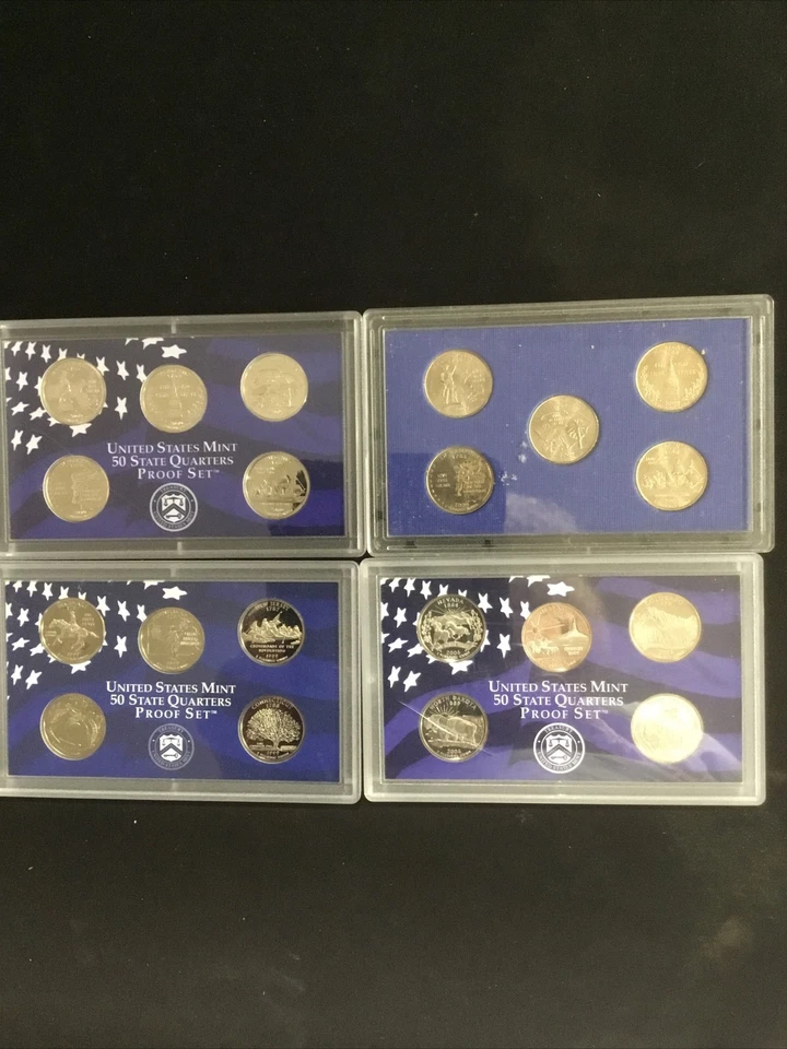 Lot Of 16 Sets United States Proof Sets 1999 - 2010, State Quarters & $1 Pres - Image 2 of 4