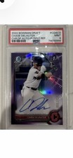 2022 Chase DeLauter Bowman 1st Chrome Auto Purple Refractor /250 PSA 9