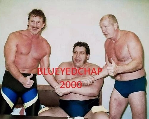 TERRY & DORY FUNK & ANDRE THE GIANT WRESTLER 8 X 10 WRESTLING PHOTO NWA - Image 1 of 1