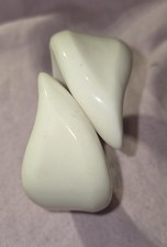 Vintage Monet Cream-Colored Lucite Clamper-Style Bangle Bracelet