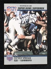JSA Certified 1990 Super Bowl XXV Silver Anniversary Lee Roy Jordan #89 COA 0q3