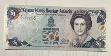 Cayman Islands 1 DOLLAR P-30 2003 500th Commemorative Low Serial 000206 UNC