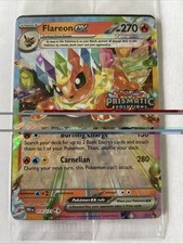 POKEMON FLAREON ex 14/131-STAMPED PRISMATIC EVOLUTIONS-SURPRISE BOX PROMO SEALED