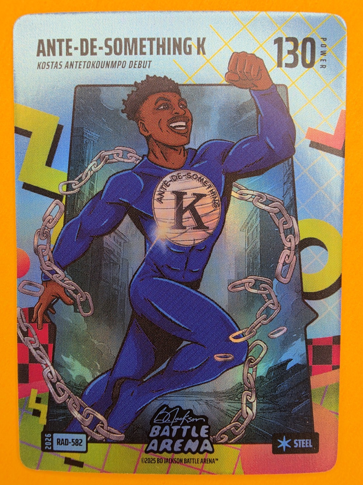 2026 Bo Jackson Battle Arena Ante-De-Something K 80s RAD Battlefoil Steel