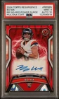 Topps Resurgence Bo Nix Rookie Signature Auto Red Power Surge  4/5 Psa 9 Psa 10