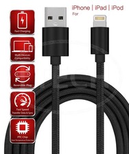 Image of Charging Cable for iPhone & iPad Durable Braided Nylon USB-A to 8-Pin – 1m 2m 3m