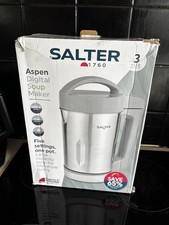 Salter Digital Electric Soup/Smoothie Maker Excellent Condition Used Once Boxed