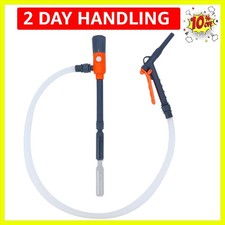 Fuel Transfer Pump with Hand Nozzle, 2.8 GPM Gas Can Pump with Retractable In...