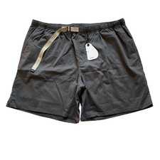 Prana Stretch Zion Pull-On Short 7" Mens XXL Dark Iron 5" Relaxed Fit Adjustable