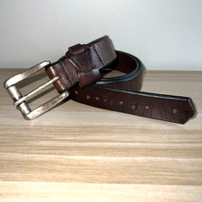 Colours by Alexander Julian Men's 38 Brown Full Grain Cowhide Belt USA Made VTG