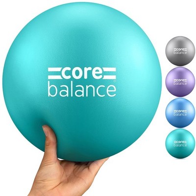 Core Balance 9 Inch Anti Burst Pilates Ball - Mini Exercise Ball for Yoga, Ba...