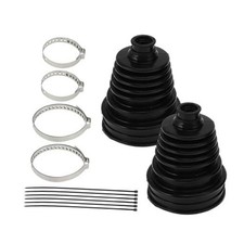 2pcs CV Joint Boot with 4 Stainless Steel Clamps  6 Cable Ties, Waterproof 