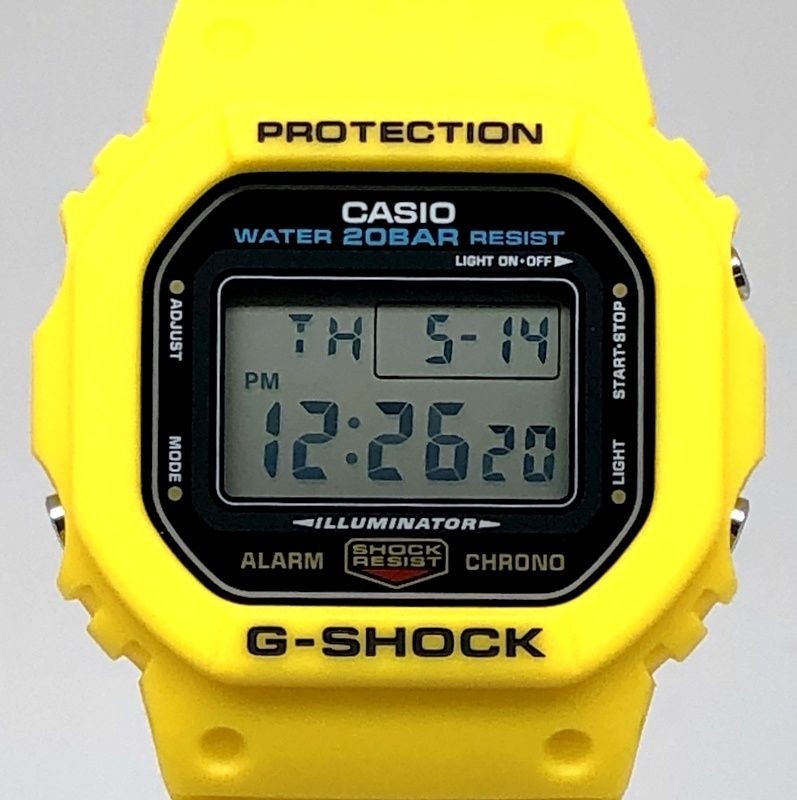 CASIO G-SHOCK DW-5600REC-9 Revival Modell Yellow Speed Watch