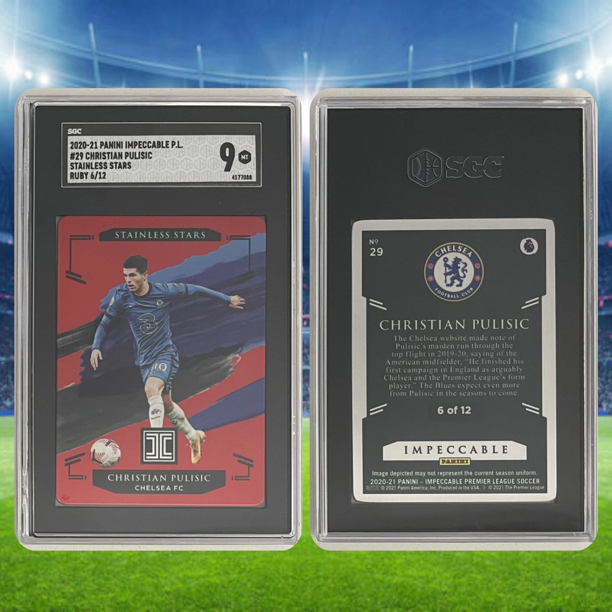 25+ Panini Impeccable Premier League Soccer Trading Cards 2020-21